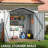 Outdoor Metal Storage Shed with Updated Frame Structure and Lockable Doors-97202365