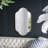 22.4x1x48" Wall Mirror with Notched Edges