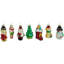 Ensemble de 20 figurines de Noël ornements de Noël en verre 1,75 po
