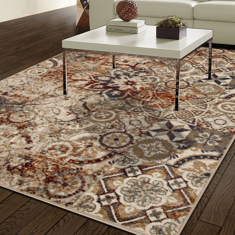 Geometric Indoor Rug, Rectangle 8' x 10'