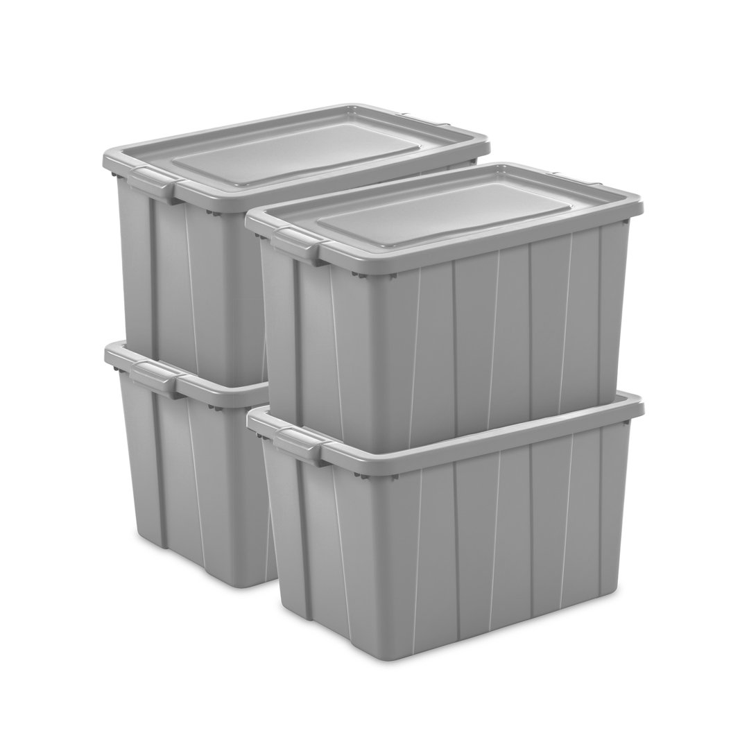 Plastic Storage Tote Container Bin with Lid Sterilite