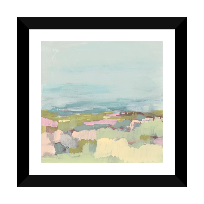 Reproduction d’art, "Sweet Scape I" par Jennifer Goldberger, Papier encadré noir, H 24 po x l 24 po x p 1 po