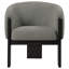 Fauteuil d'appoint rembourré brun Maciel