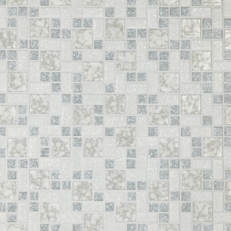 Carreau de mosaïque en porcelaine University, Gris