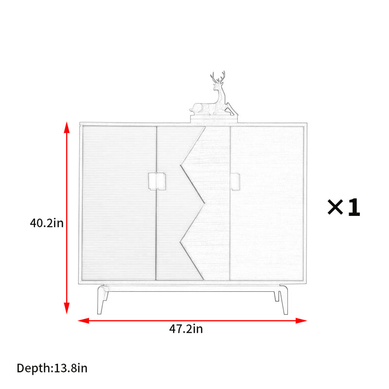 Armoire d'appoint moderne et simple