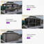 Pavillon de jardin permanent en aluminium 10 pi x 14 pi avec toit double en acier galvanisé pour terrasse et jardin, rideaux et filet inclus, gris-82941085