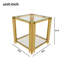 Table de bout en verre Modern Modern-1518228387