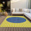 Tapis jaune intérieur / extérieur lavable à la machine Chantille ACN994-166136172