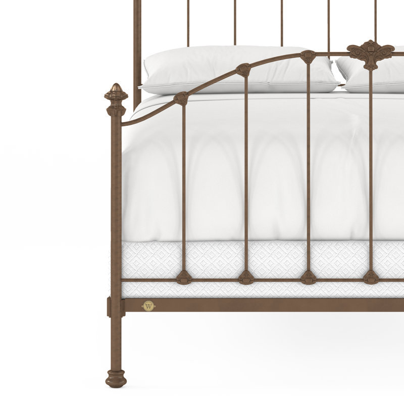 171 Country French Bed | Complete Standard, Translucent Brown, Queen