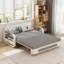 Canapé-lit extensible en coton et lin 50 po avec fonction de rangement Nathanjames