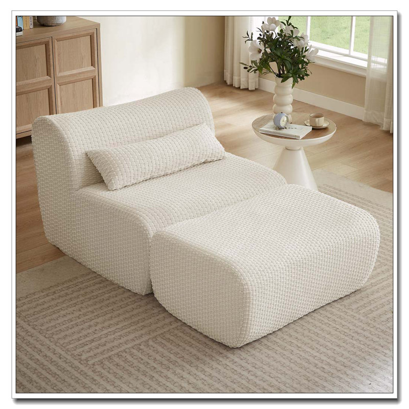 Chaise d'appoint moderne, Crème