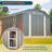 10X12 FT Metal Outdoor Storage Shed, Heavy Duty Rust-Resistant Steel Tool Shed With Floor Frame Kit-121162573