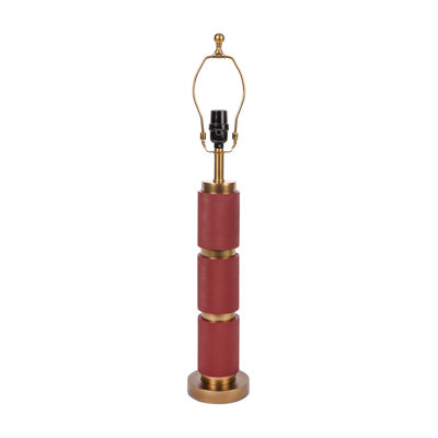 Textured Metal 3 Tiered Cylinder Table Lamp