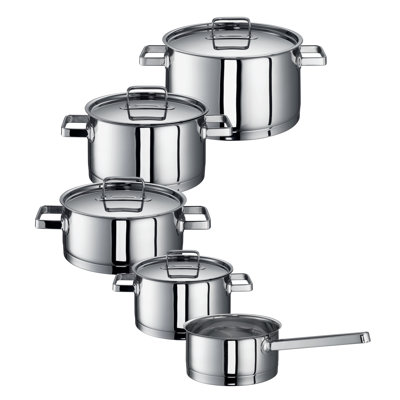 Chiara 5-Piece Stainless Steel Cookware Set