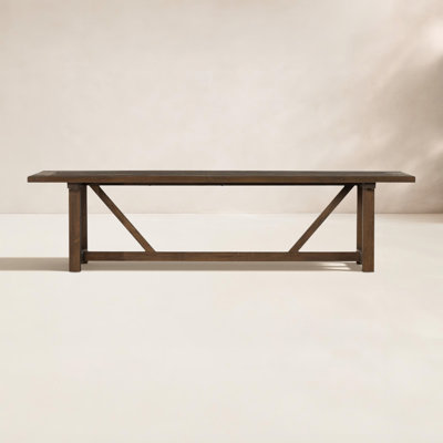Rectangular Teak Solid Wood Outdoor Dining Table , 118 " W 39.25 " D