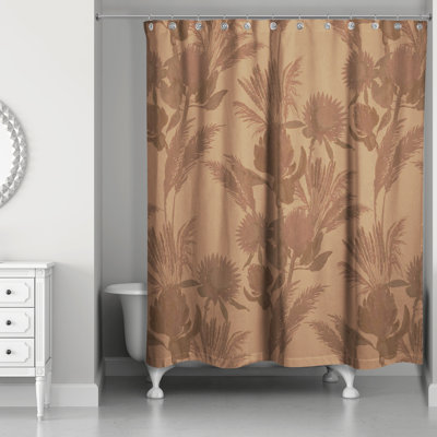 Rideau de douche simple en polyester Mizelle