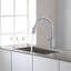 Robinet de cuisine à poignée simple pull down-18662449