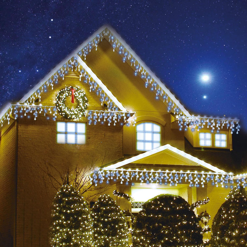 Indoor / Outdoor Icicle Lights, 22cm H x 16cm L x 6cm D