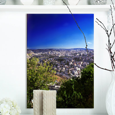 « view of jérusalem », reproduction de photo sur toile tendue