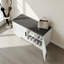 Banc de rangement moderne avec siège rembourré