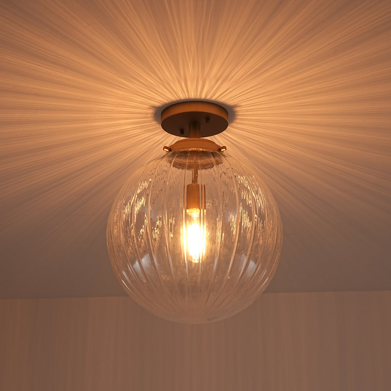 Plafonnier simple semi-encastré 1 lumière