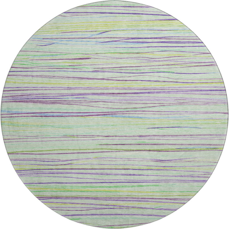 Tapis de qualité supérieure lavable à la machine Harjo AMF1603, Rond 8 pi