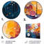 Dancing Lights - Collages abstraits, reproduction sur métal-2140953215