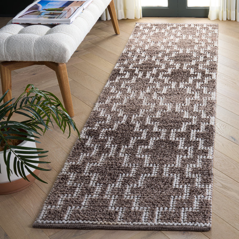 Tapis géométrique tissé à la main Vermont 125, Rectangle 4pi x 6 pi