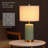 Classic Ceramic - Battery Powered Table Lamp, Rechargeable Cordless Ceramic Lamp, Full-Size 24 Inch Height, 4-Level Dimming, Smart Safety Protection, Type-C Fast Charging, LED Bulb Included-1304511095-1304511093