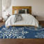 Tapis bleu marine de qualité supérieure lavable à la machine Prisco-1385185521