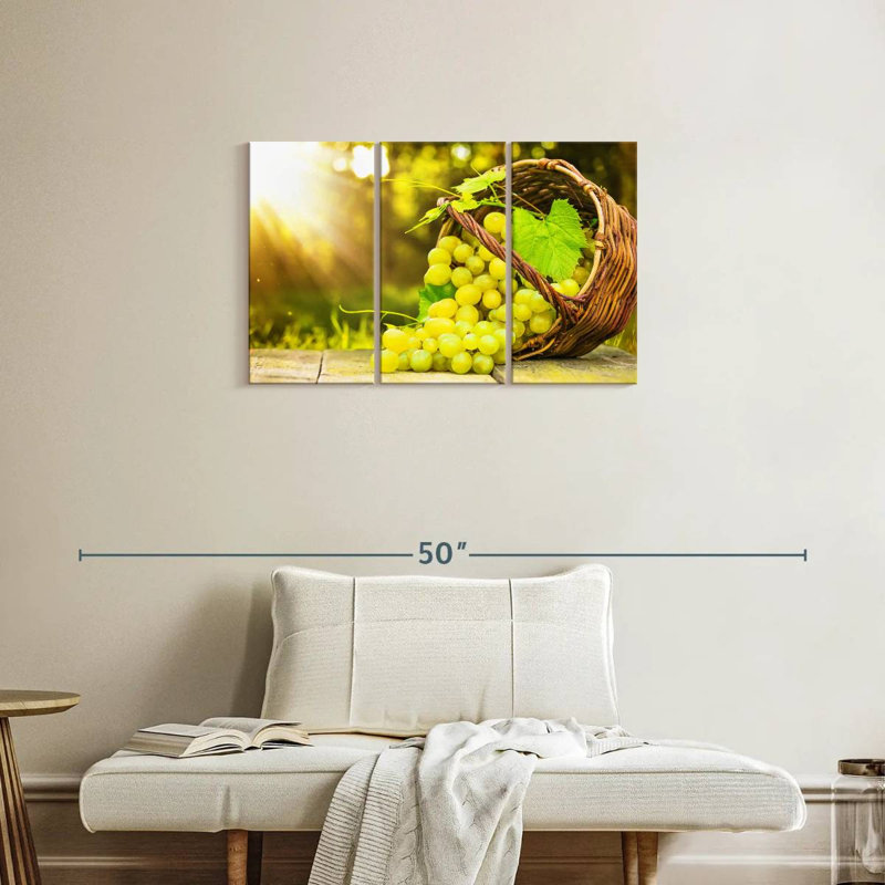 Yarlin Freshly Picked Grapes, 20" H x 33" W
