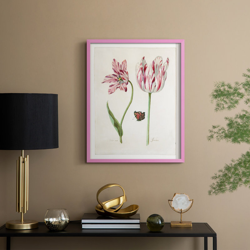 «Two Tulips I», H 15 po x l 12 po, Rose