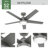 Skyflow 52" 5-Blade Standard WeatherMax Indoor/Outdoor Ceiling Fan with Lights and Wall Control-95545469