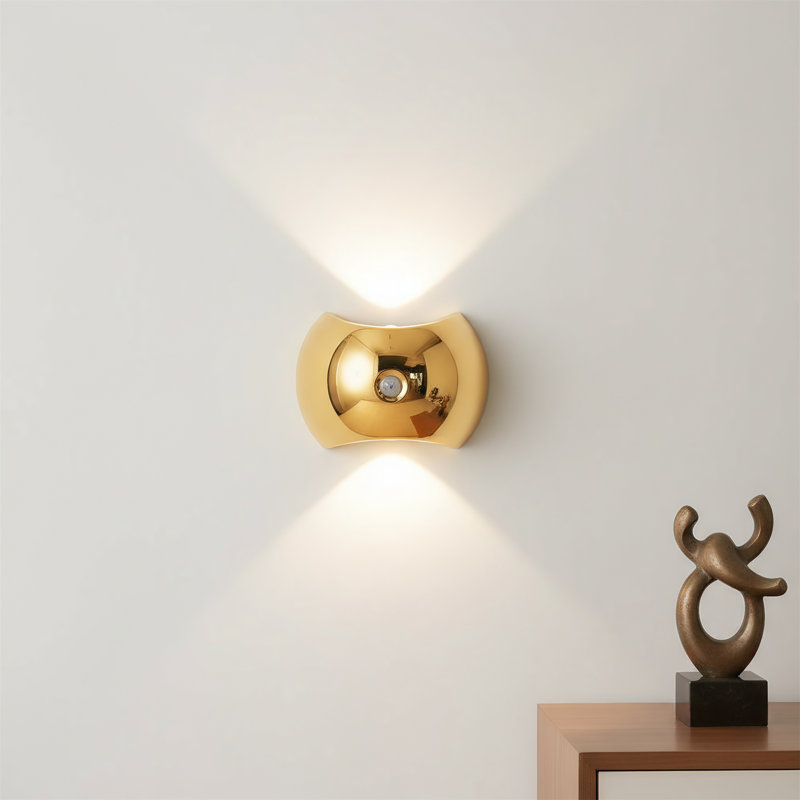 2-piece Magnetic Mounting Kit With Motion-sensing Lights 60-day Battery Life Three Lighting Modes, Gold