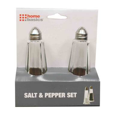 Joyjolt Revere Durable Glass Salt Pepper Shaker - Set Of 2 Elegant