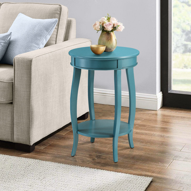 Table d'appoint en bois Teal, Sarcelle