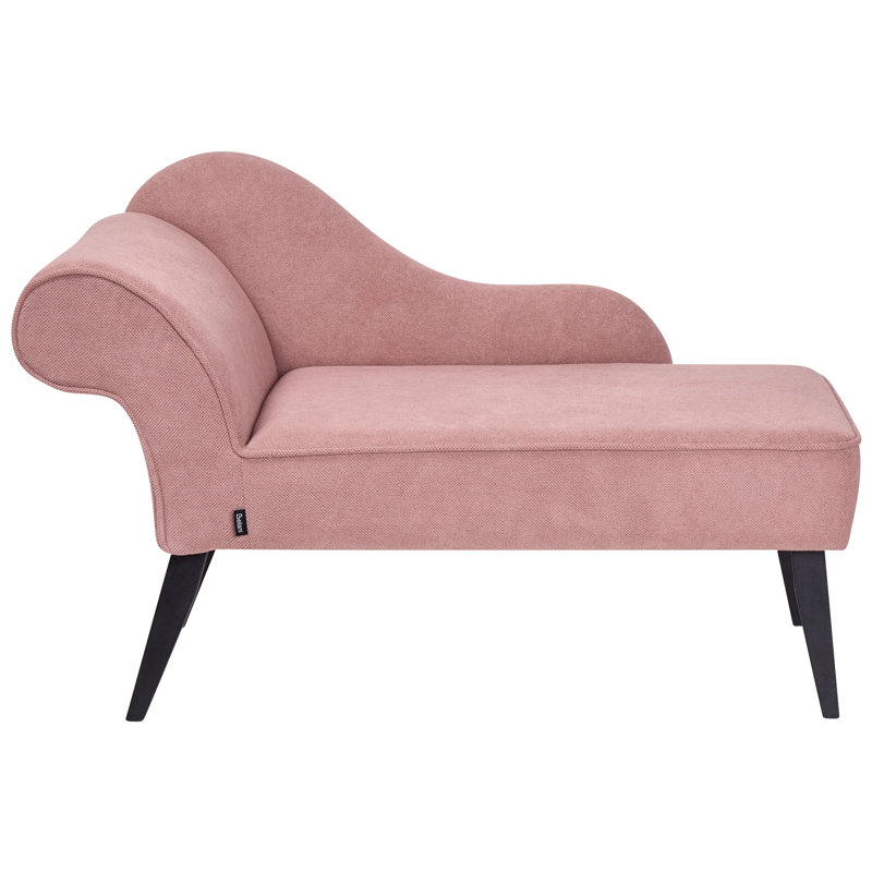 Ardeth Upholstered Chaise Lounge, Left Hand Facing, Pink