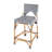 Estela Rattan Counter Stool, Navy Blue/White-101833064