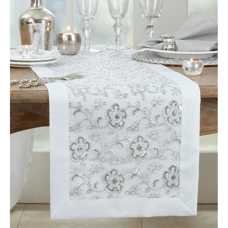 Éloise Floral Table Runner, 16" W x 90" L