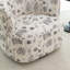 Fauteuil demi-tonneau pivotant rembourré Bryonie