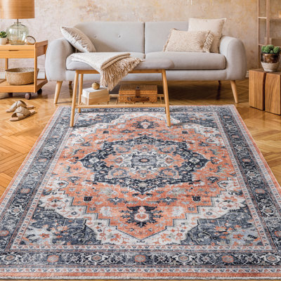 Classic Chenille Oriental Indoor Rug