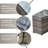 Billington 4 - Person Outdoor Steel Wicker Fire Pit Conversation Set - Gray