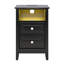 15.75 Inch 2 Drawer Vredenburgh With Shelf Power Outlets And RGB LED Lights-310336290