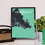 Honolulu City Map - No Frame Print-507512810