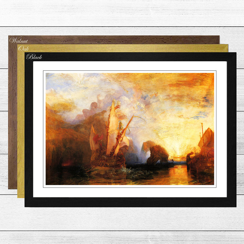 J.M.W. Turner - Single Picture Frame Painting, Walnut