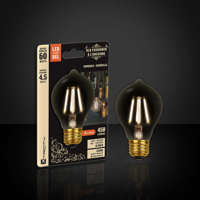 Ampoule à del à luminosité e26 4,5 w