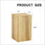 Table basse moderne en bois aggloméré avec texture en bois clair, design élégant pour une esthétique de salon améliorée et une utilisation polyvalente