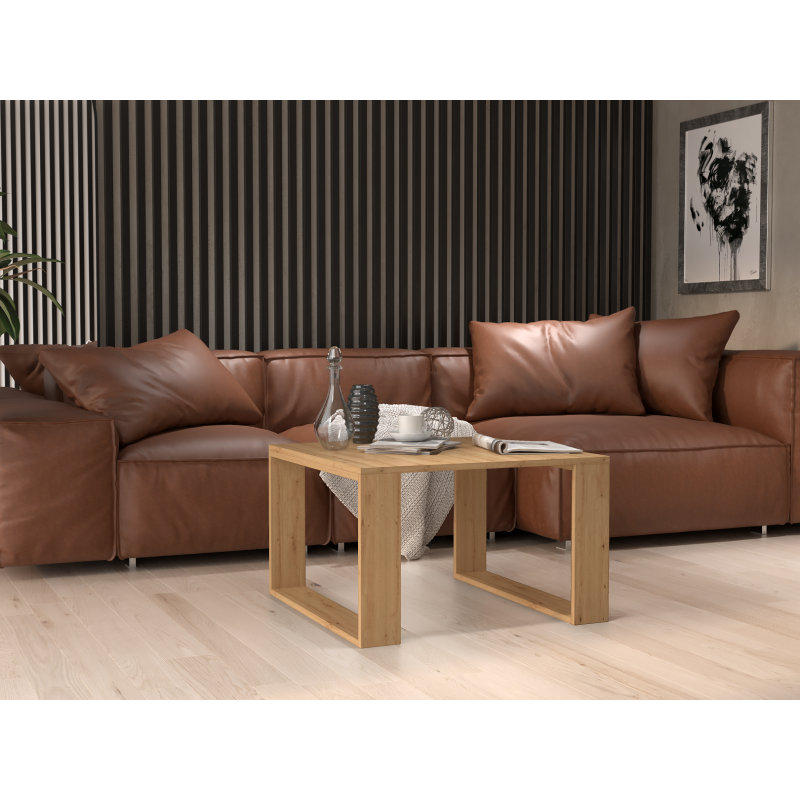 Shanequa Coffee Table, Natural, Natural, 40" H x 67" W x 67" D