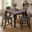 Ensemble de table 5 pièces à hauteur de comptoir avec 4 chaises, ensemble de table à hauteur de comptoir pour 4 avec chaises, ensemble de table à hauteur de comptoir en bois pour la cuisine, la salle à manger-889967526-889967529
