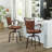 Kazuho Upholstered Metal Swivel Stool-118018319-41724729